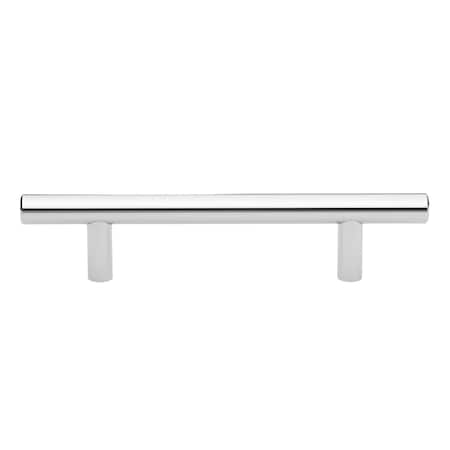 Gliderite Hardware 3-3/4 in. Center to Center Polished Chrome Solid Steel Bar Pull - 5001-96-PC, 5PK 5001-96-PC-5